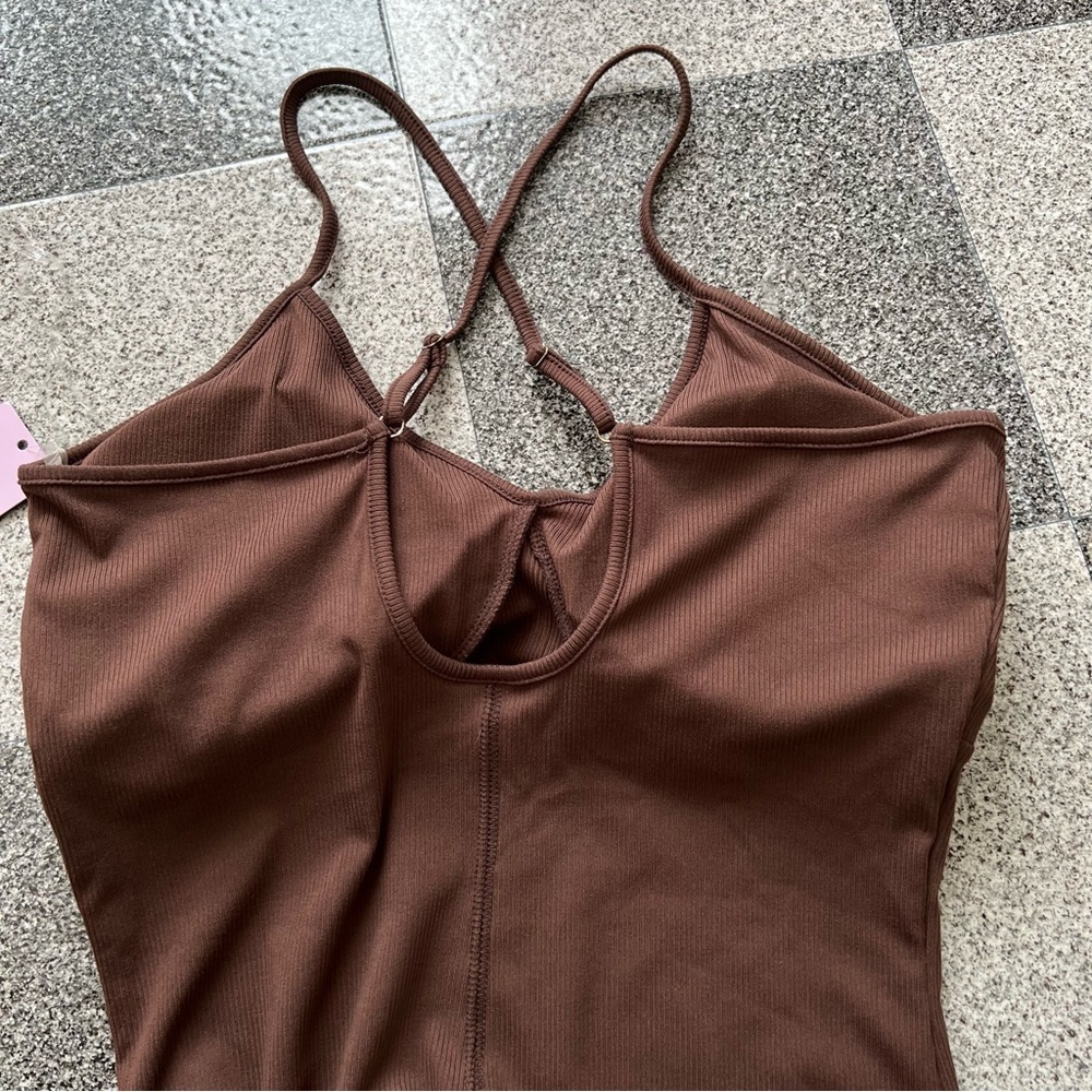 ❤️2/$20 NWT wild fable Maxi Sheath Dress- Dark Brown Size L - Picture 4 of 10